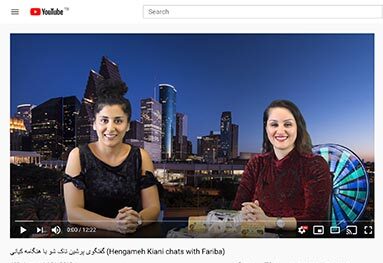 Kiani in Persian talk show